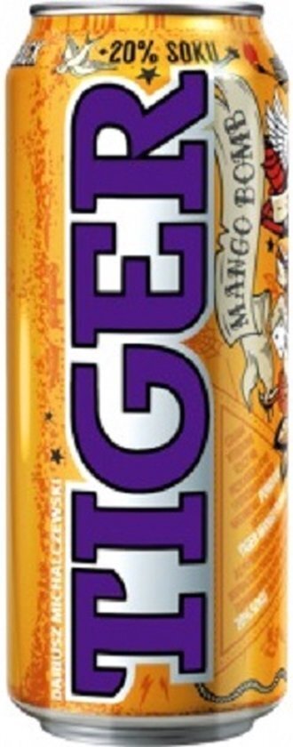 Bol.com Tiger mango bomb energy drink 12 x 500ml aanbieding
