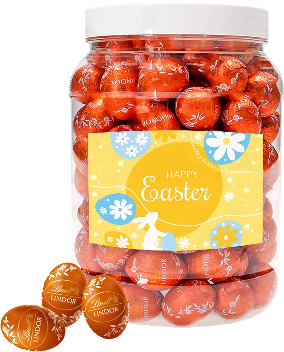 Bol.com Lindor paaseitjes - melkchocolade met sinaasappelvulling - 1000g aanbieding