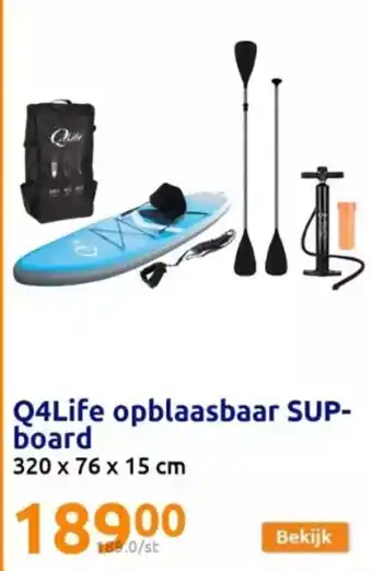 Action Q4Life opblaasbaar SUP- Kinderpet board aanbieding