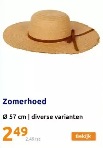 Action Zomerhoed Ø 57 cm aanbieding