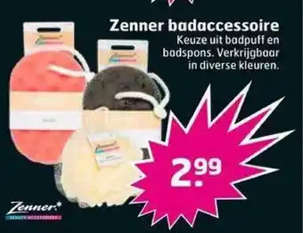 Trekpleister Zenner Badaccessoire : Badpuff En Badspons aanbieding