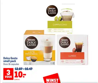 Makro Dolce Gusto small pack Doos 16 capsules aanbieding