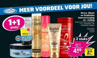 Trekpleister Elvive, Elnett En Studioline Haarverzorging En -styling 1+1 Gratis aanbieding