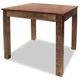 Leen Bakker Vidaxl eettafel 82x80x76 cm massief gerecycled hout aanbieding