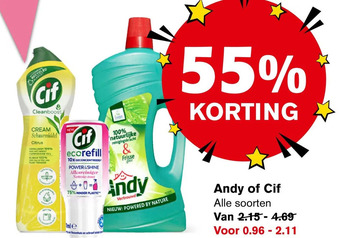 Hoogvliet Andy of cif aanbieding