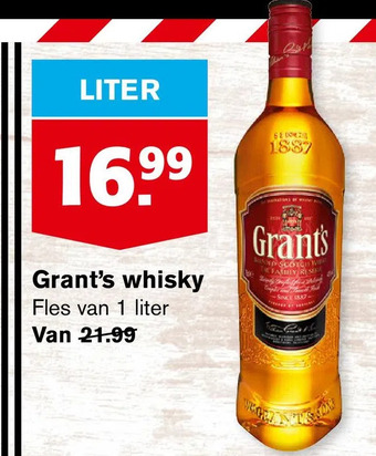 Hoogvliet Grant's whisky aanbieding