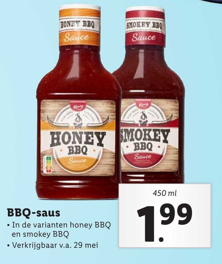 BBQsaus 450 ml aanbieding bij Lidl