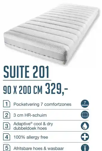 Comfort Suite Suite 201 90x200 cm aanbieding