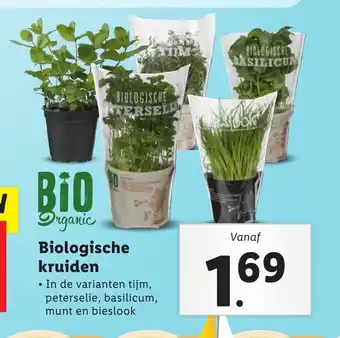 Lidl Biologische kruiden aanbieding