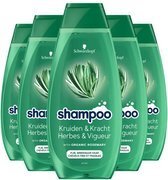 Bol.com Schwarzkopf herbs & volume shampoo 5x 400ml aanbieding
