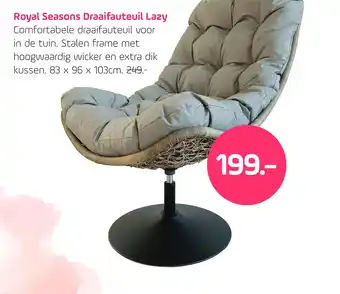 Coppelmans Royal seasons draaifauteuil lazy aanbieding