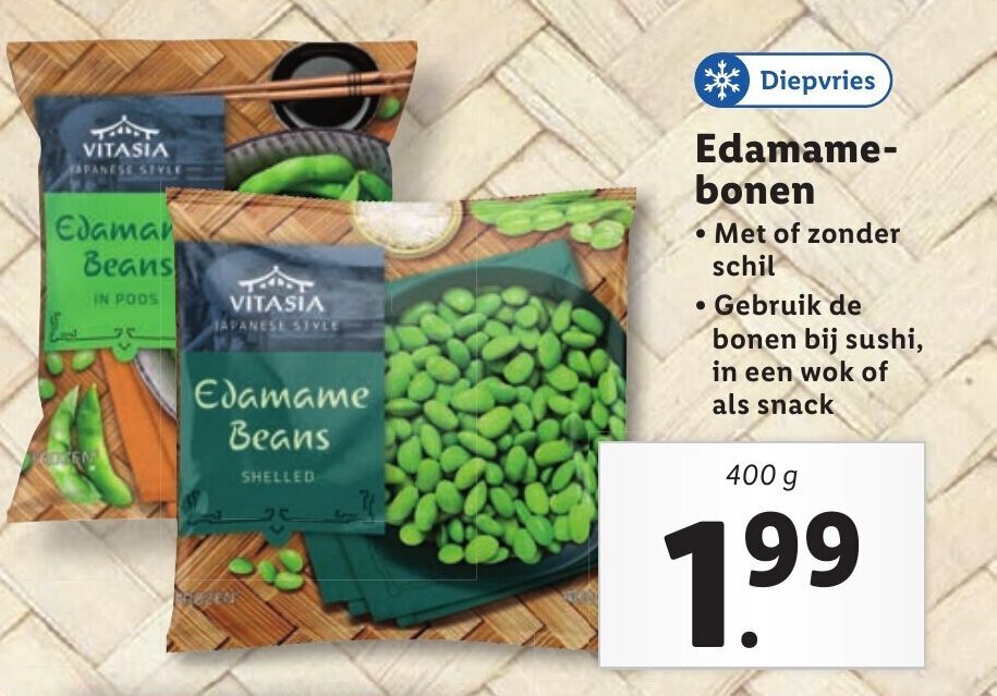 Edamamebonen 400 g aanbieding bij Lidl