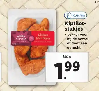 Lidl Kipfilet- stukjes 150 g aanbieding