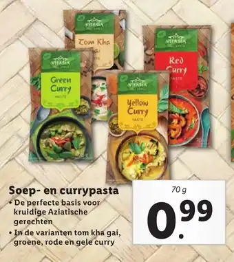 Lidl Soep- en currypasta 70 g aanbieding