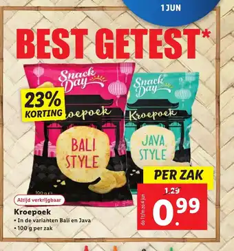 Lidl Kroepoek PER ZAK aanbieding