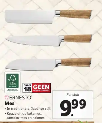 Lidl ERNESTO Mes aanbieding