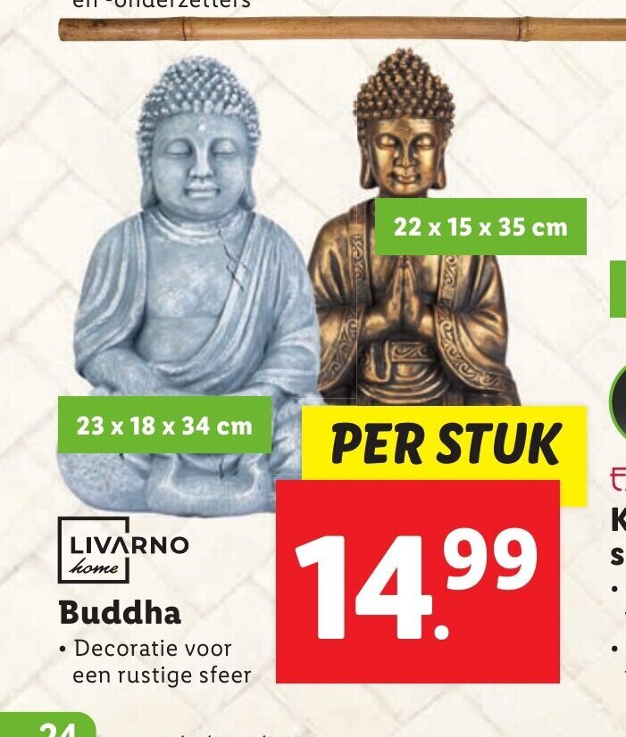 Lidl LIVARNO home Buddha aanbieding