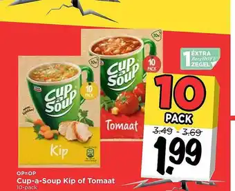 Vomar Voordeelmarkt Cup-a-Soup Kip Of Tomaat aanbieding