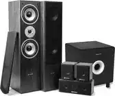 Bol.com Surround set home cinema 5.0 - fenton 1150 watt met 200 watt 10'' actieve subwoofer - zwart aanbieding