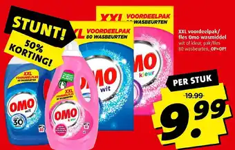 Boni Xxl voordeelpak/ fles omo wasmiddel aanbieding