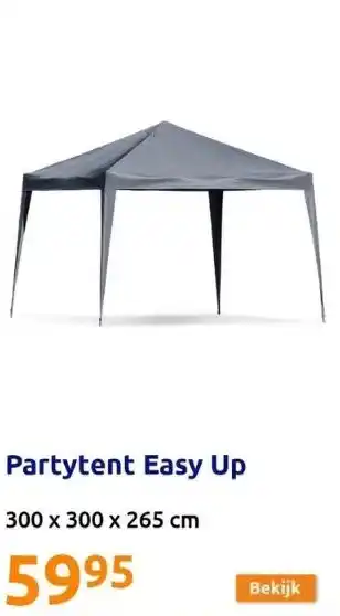 Action Partytent easy up aanbieding