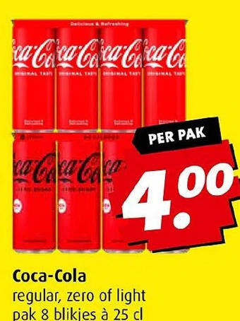 Boni Coca-cola aanbieding