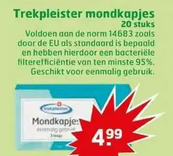 Trekpleister Trekpleister Mondkapjes 20 Stuks aanbieding