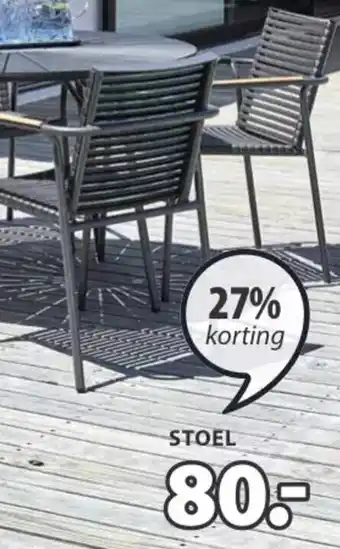 Jysk NABE STOEL aanbieding