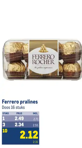 Makro Ferrero pralines aanbieding