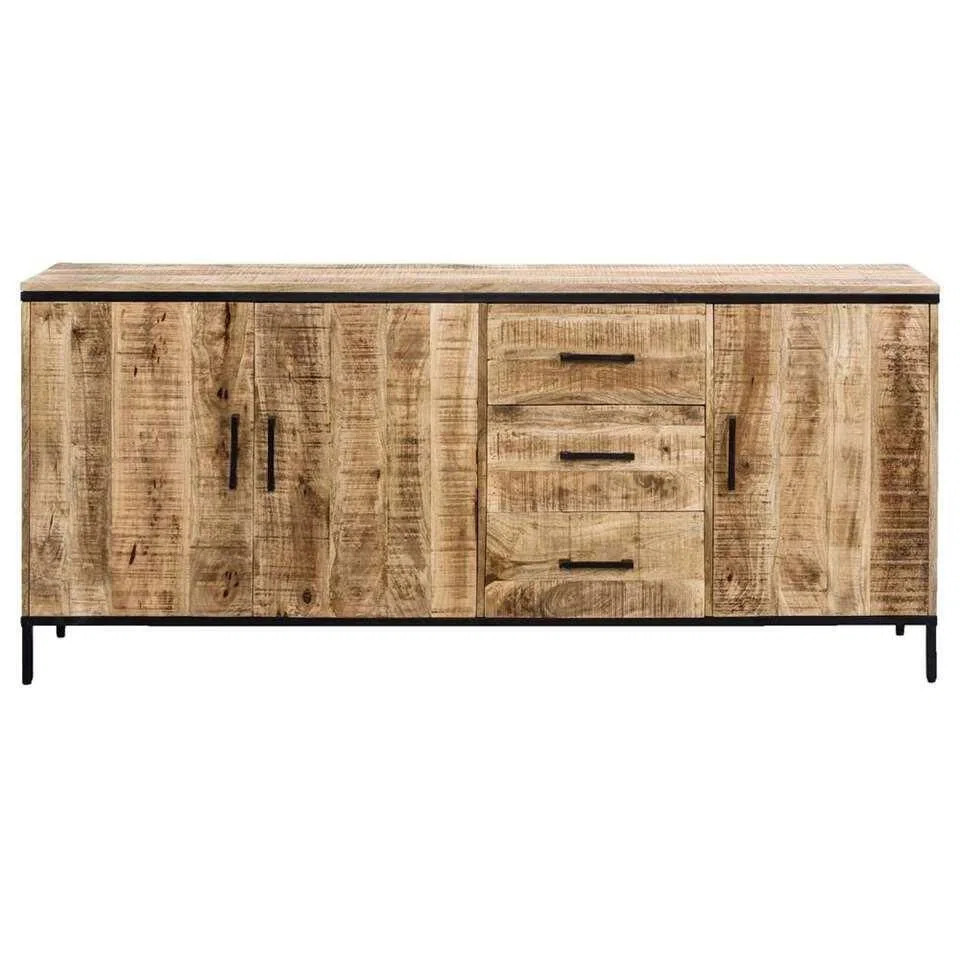 Leen Bakker Dressoir trevor - bruin - 80x185x40 cm aanbieding