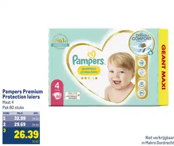 Makro Pampers premium protection luiers aanbieding