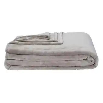 Leen Bakker Plaid niek xxl - taupe - 240x220 cm aanbieding