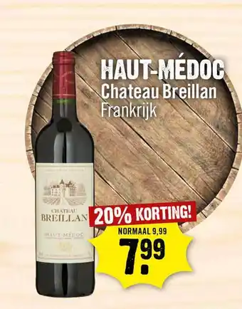 Dirck 3 Haut-Médoc Chateau Breillan 20% Korting aanbieding