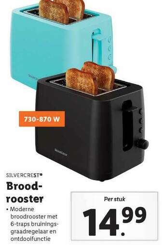 Lidl Silvercrest broodrooster aanbieding