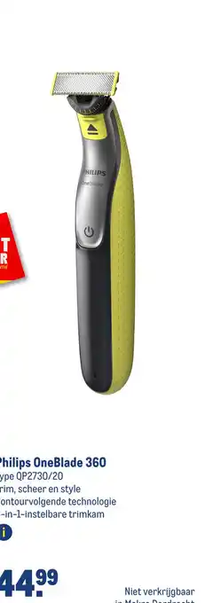 Makro Philips oneblade 360 aanbieding