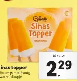 Lidl Sinas topper aanbieding