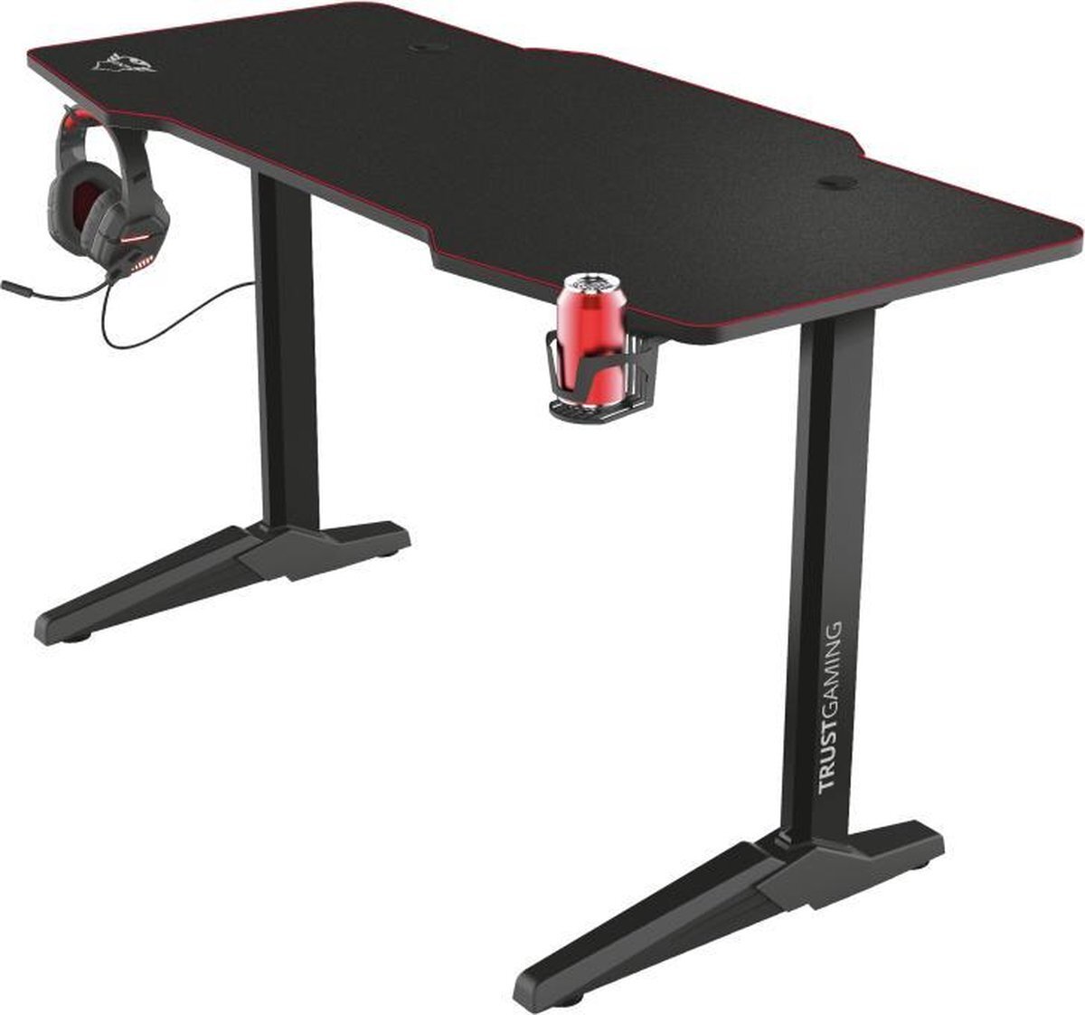 Bol.com Gxt 1175 imperius - gaming desk - gaming bureau - kabelmanagement - xl - zwart aanbieding