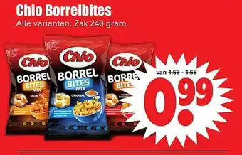 Dirk Chio borrelbites 240 gram aanbieding