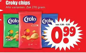 Dirk Croky chips 270 gram aanbieding