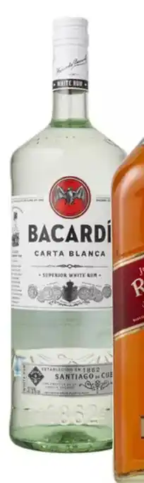 Makro Bacardi Carta Blanca of Razz Fles 1,5 liter aanbieding