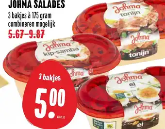 MCD Supermarkt Johma Salades 175 gram aanbieding