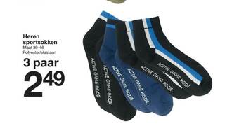 Zeeman Heren sportsokken aanbieding