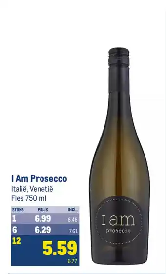 Makro I Am Prosecco Italië, Venetië Fles 750 ml aanbieding