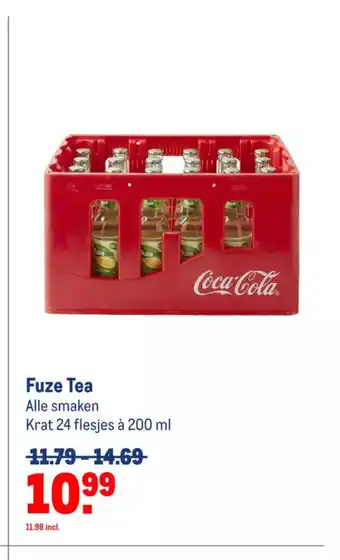 Makro Fuze Tea Alle smaken Krat 24 flesjes à 200 ml aanbieding