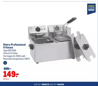 Makro Metro Professional friteuse Type GDF3024 aanbieding