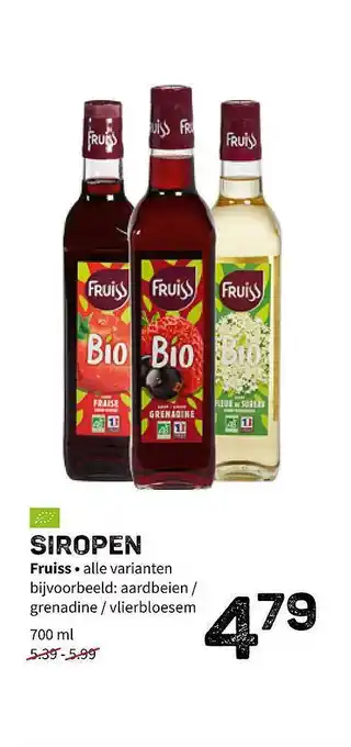 Ekoplaza Siropen fruiss 700 ml aanbieding