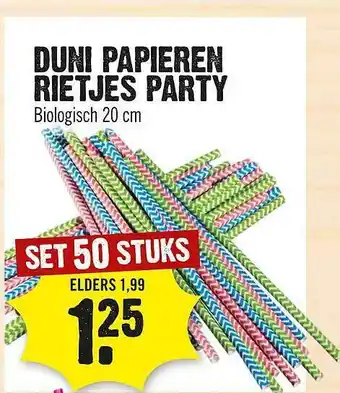 Dirck 3 Duni papieren rietjes party aanbieding