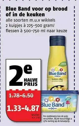 Poiesz Blue band voor op brood of in de keuken aanbieding