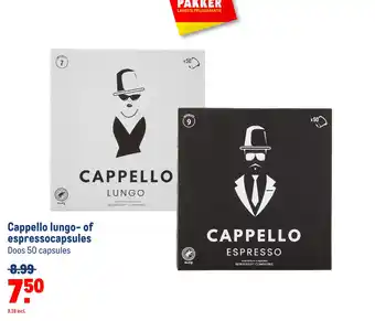 Makro Cappello lungo- of espressocapsules aanbieding