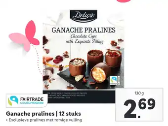 Lidl Ganache pralines 130 g aanbieding